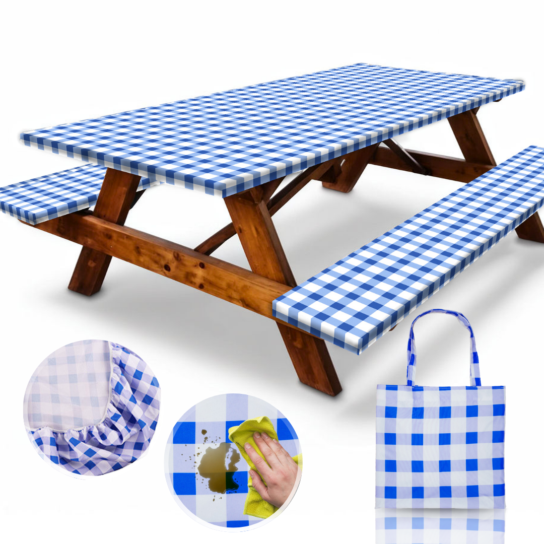Light Blue Checkered