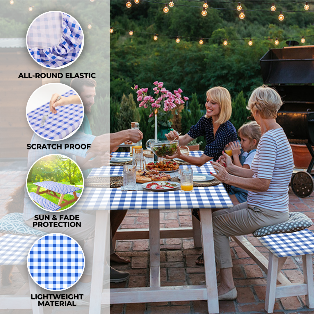 Light Blue Checkered