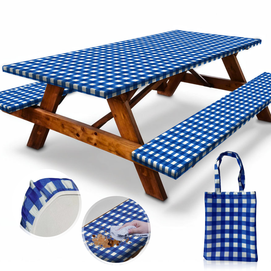 Dark Blue Checkered
